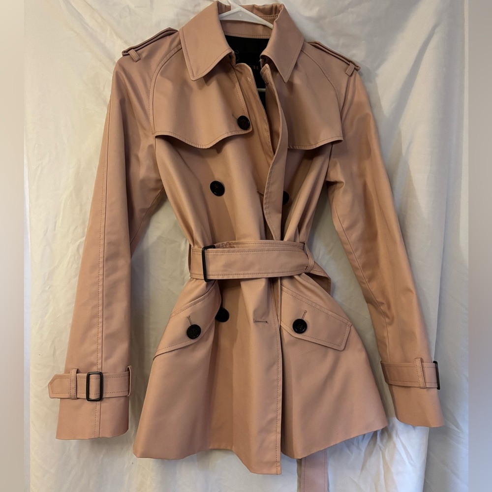 Gorgeous pale pink COACH pea/trench spring coat BRAND NEW